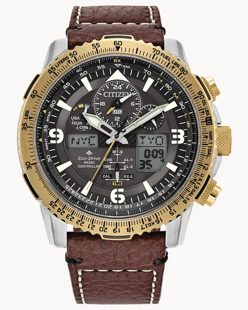 Promaster Skyhawk A-T Gray Dial Leather Strap JY8084-09H Promaster Skyhawk A-T Gray Dial Leather Strap JY8084-09H